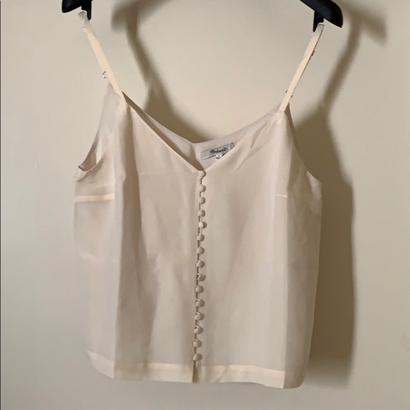 Madewell Silk Button-Down Cami - Picture 2 of 6